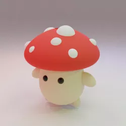 Mushroom Toothpaste Cap Topper