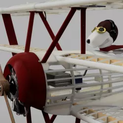 Pilot Snoopy for Fokker RC Triplane