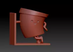 Planter book end Flower pot