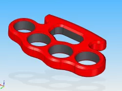 Plastic knuckle duster replica