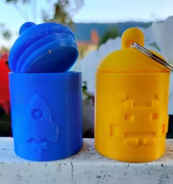 Porta Chiavi , keychain  Container Space Invader