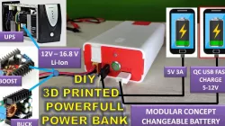 POWERBANK - 3D PRINTED - MODULAR CONCEPT