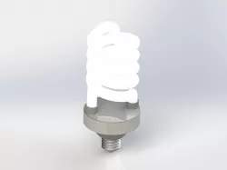 Real Size E27 Light Bulb (High Mesh - 1224800 Triangles)