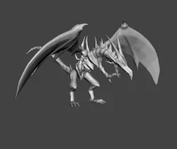 Red Eyes Black Dragon 3D Model