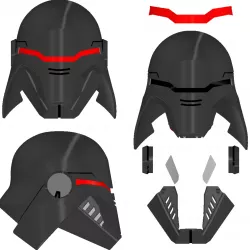 Second Sister Inquisitor Helmet | Star Wars Inquisitor Cosplay | Unique Fastening and Fitting Method | By Collins Creations 3D