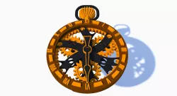Steampunk Cosplay Pocket Watch 3D print model