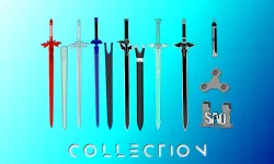 Sword Art Online Sword Bundle | SAO, AOL, GGO, Alicization | Scabbards, Display Plinth Included | By Collins Creations 3D