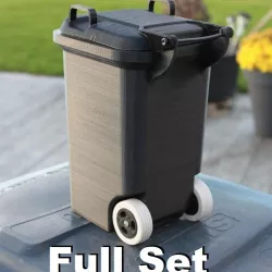 Tabletop Garbage Can, Full