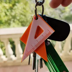Technical Drawing Keychain