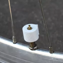 Toilet paper valve caps