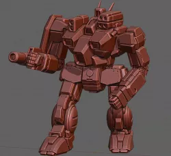 Under Dog - FightMech 3D print model for Boardgame