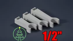 1/2" PVC Pipe J-Channel Mount Clip