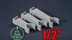 1/2" PVC Pipe J-Channel Mount Clip With Wire Channel