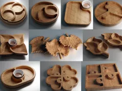 10 Trays Pack - 3D STL and Vector Files for CNC Routers