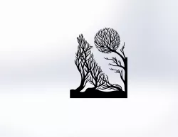 2D WALL DECOR(WOLF)