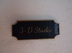 3-D Studio Plaque