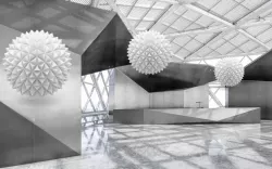 3D wall background - Living Room PSD