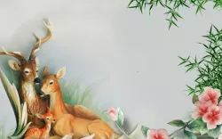 3D wall background - Living Room PSD