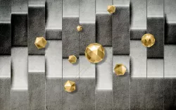 3D wall background - Living Room PSD