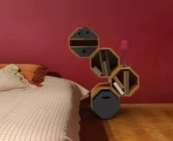 Adjustable bedside table