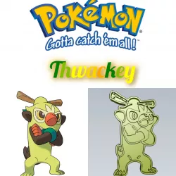 AMAZING POKEMON thwackey COOKIE CUTTER STAMP CAKE DECORATING