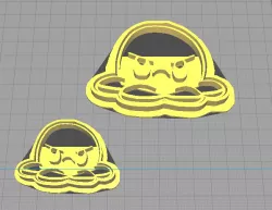 Angry Octopus cookie cutter x2 | Angry Octopus cookie cutter