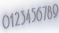 Art Deco Number FONT