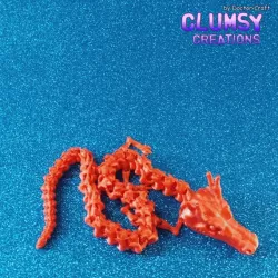ARTICULATED DRAGON Skeleton. 2 variations