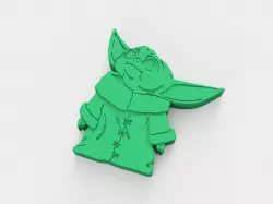 Baby Yoda bath bomb mould