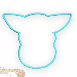 Baby yoda cookie cutter silhouette