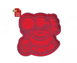 Balloon Clown Cookie Cutter