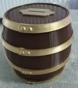 Barrel coin bank