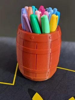 Barrel Desk Tidy - Pen holder - Paintbrush pot