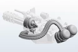 Battle Tank Punisher Machine gun belt