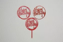 Birthday Cake Topper + Wall Sticker + event tag