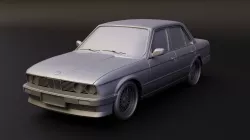 BMW E30 chrome bumper stl for 3D printing