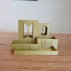 BTS bias pencil holder desk tidy