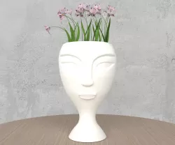Buddha-face vase