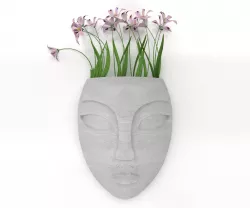 Buddha-face vase