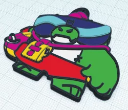 Buzz Brawl Star Key Chain