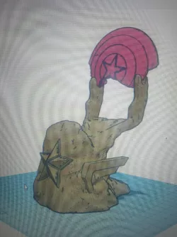 Captain America themed support