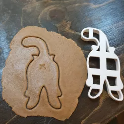 Cat butt cookie cutter