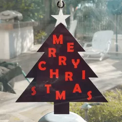 Christmas Tree Hanging Sign