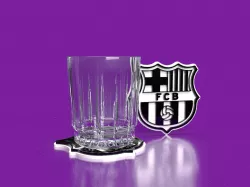 COASTER crest of the Barcelona club