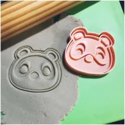 COOKIE CUTTER ANIMAL CROSSING - TENDO Y NENDO (TIMMY AND TOMMY) CORTANTE + ESTAMPA.