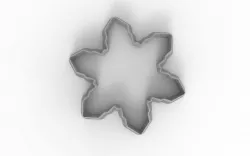 Cookie cutter Snowflake