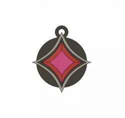 Enhanced immortal key ring - valorant rank -