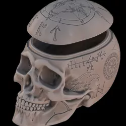 Halloween candy box (decorated)