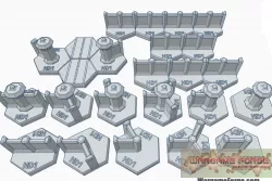 Hex Map Scale Level 1 Walls Set A HMSset03