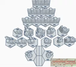 Hex Map Scale Level 2 Walls Set A HMSset005